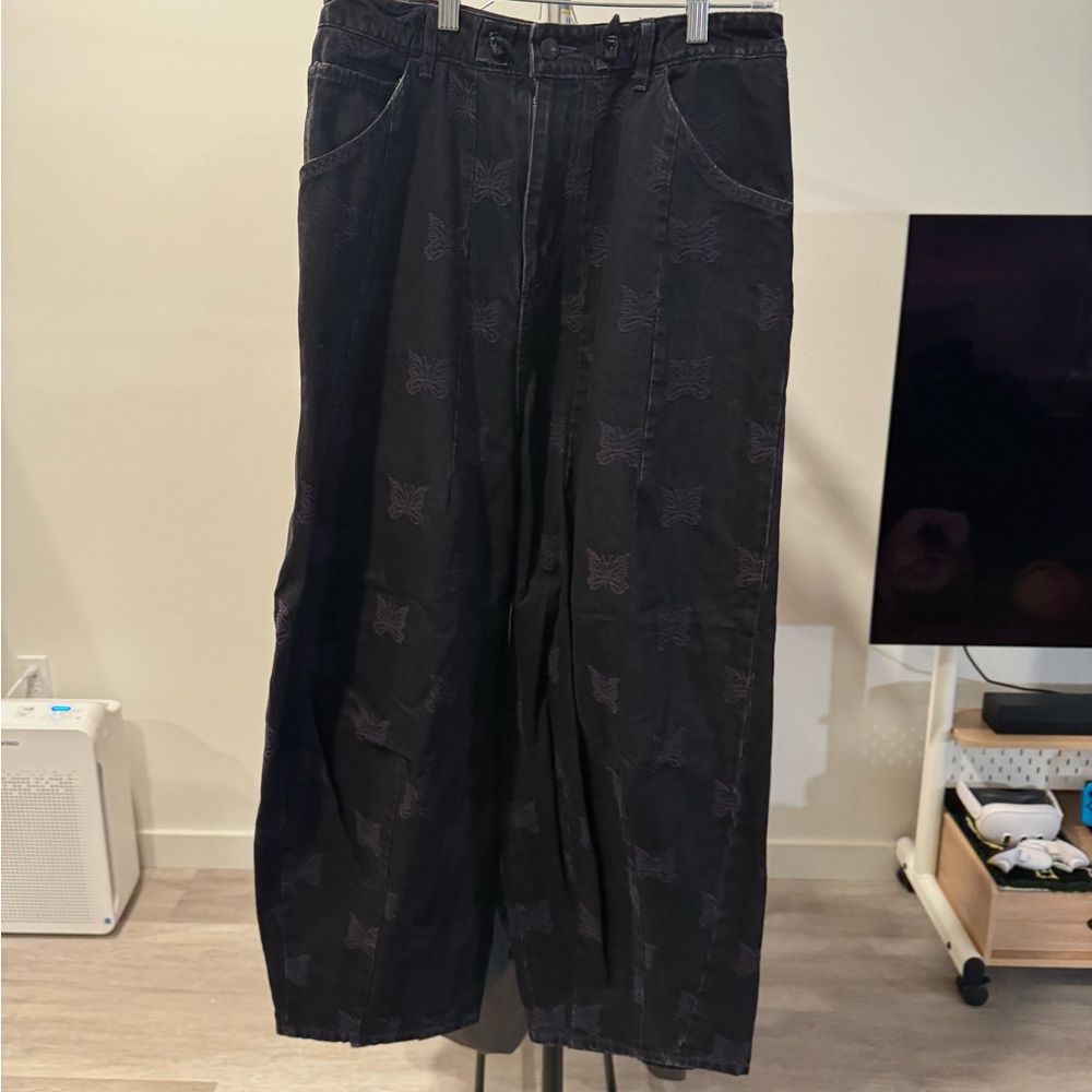 Needles Black Bootcut Jeans